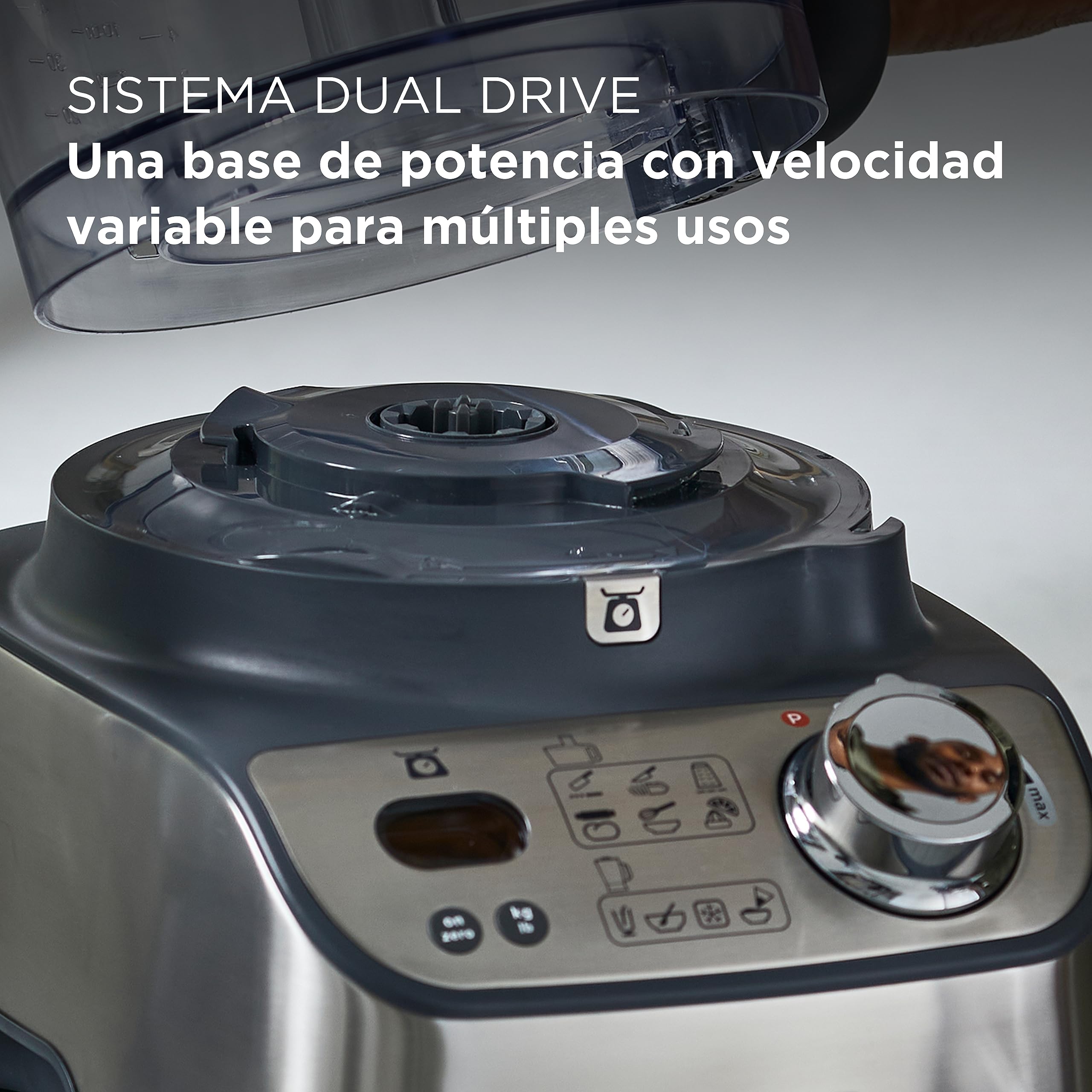 Kenwood MultiPro Express FDM71.900SS - Robot de cocina compacto, 3 litros, velocidad variable con función de pulso, báscula digital integrada, color plateado