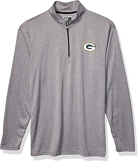 Ultra Game NFL Jacksonville Jaguars Mens Quarter Zip Athletic Pullover Tee Shirt