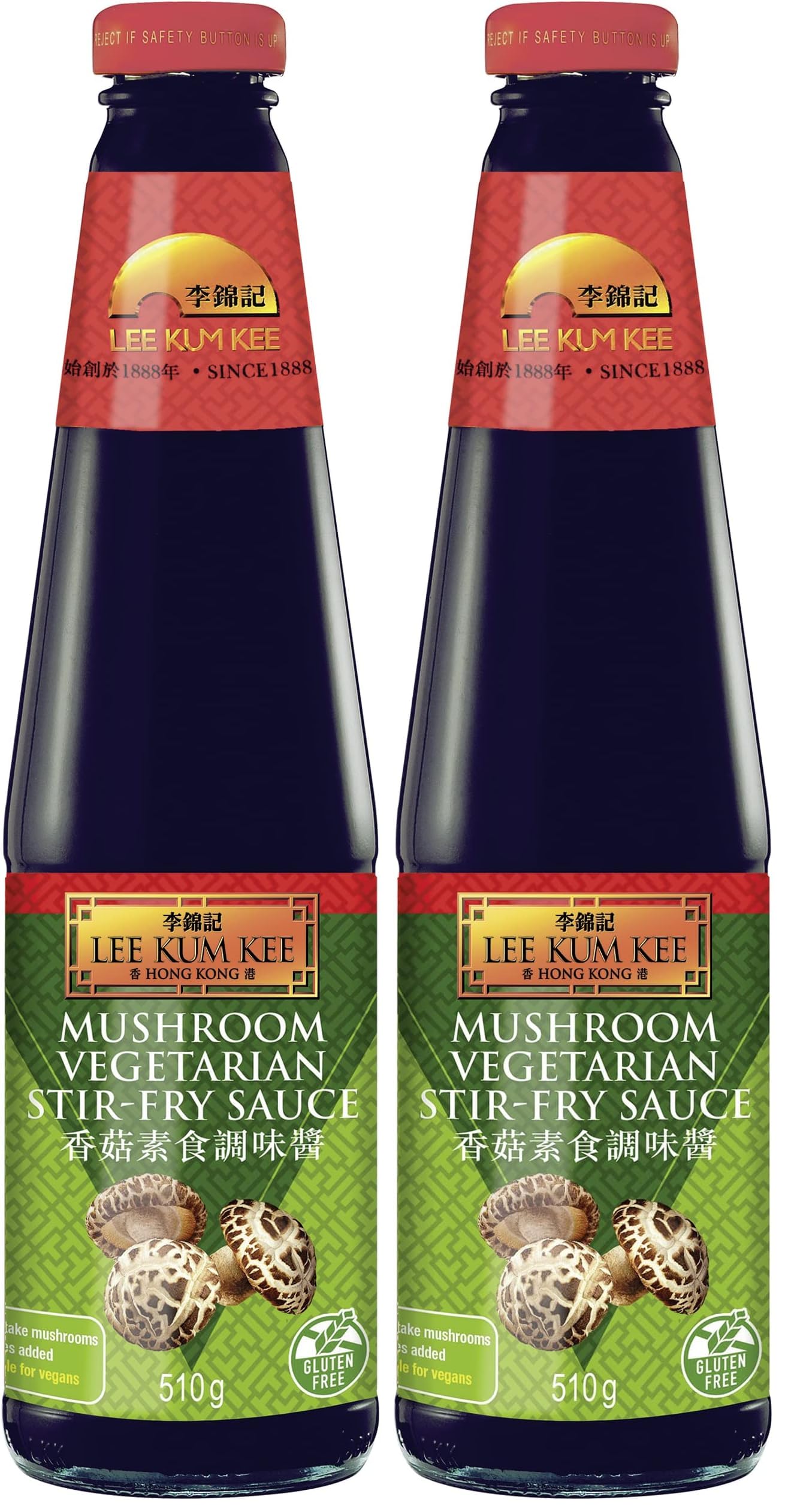 Lee Kum Kee - Pilze Vegetarische Woksosse, (1 X 510 GR) (Packung mit 2)