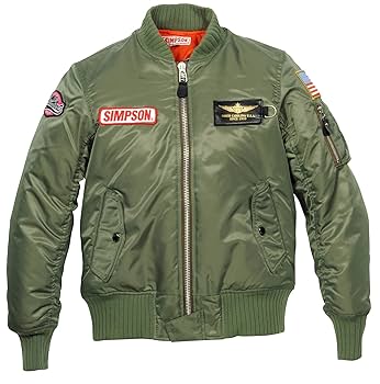 SIMPSON ネイビー MA-1ジャケット LW SIMPSON シンプソン ジャケット ma-1 - メルカリ