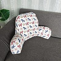 Vista 58 de Bohemian Printed Reading Pillow with Support Arms Soft Bed Rest Pillows Back Support Cushion for Kids Reading Watching TV Sitting Up in Bed Whale