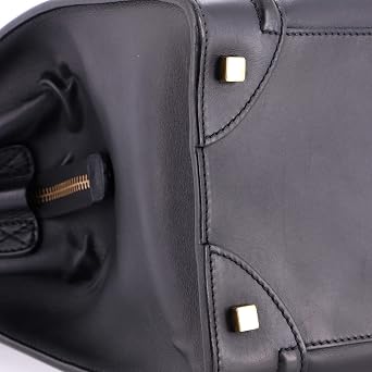 Pre-Loved Luggage Bag Smooth Leather Mini, Black