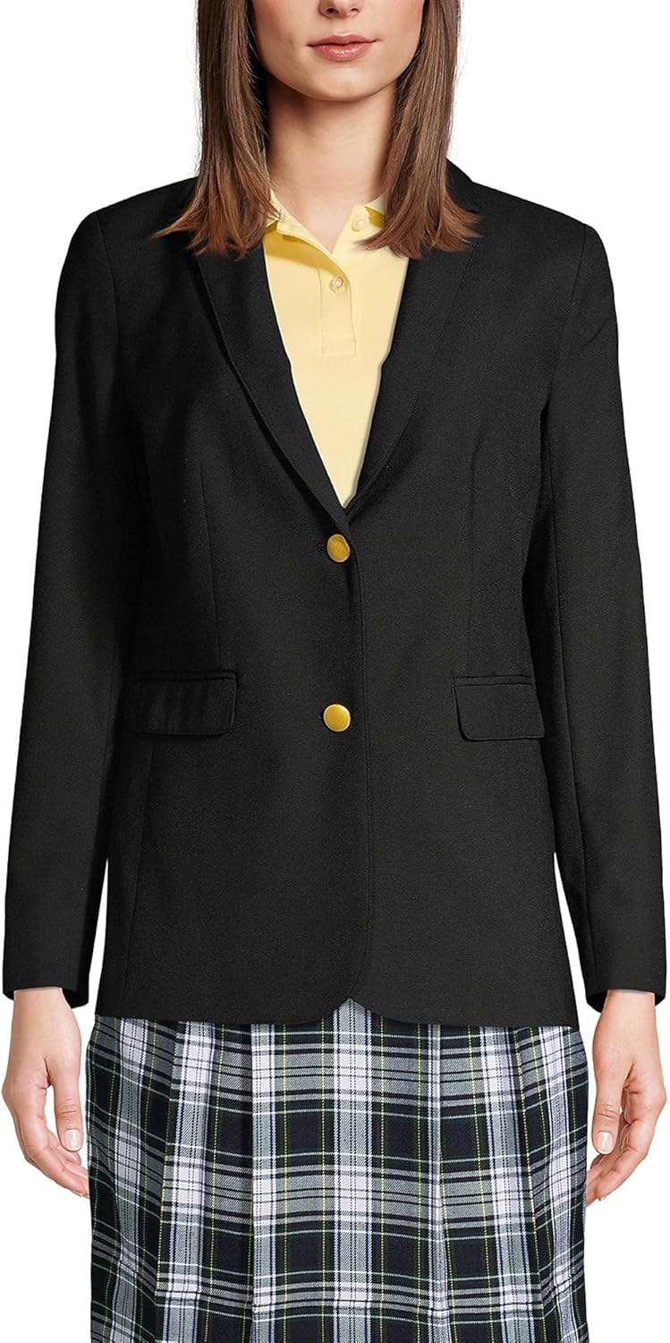 Lands' End School Uniform Women's Hopsack Blazer
