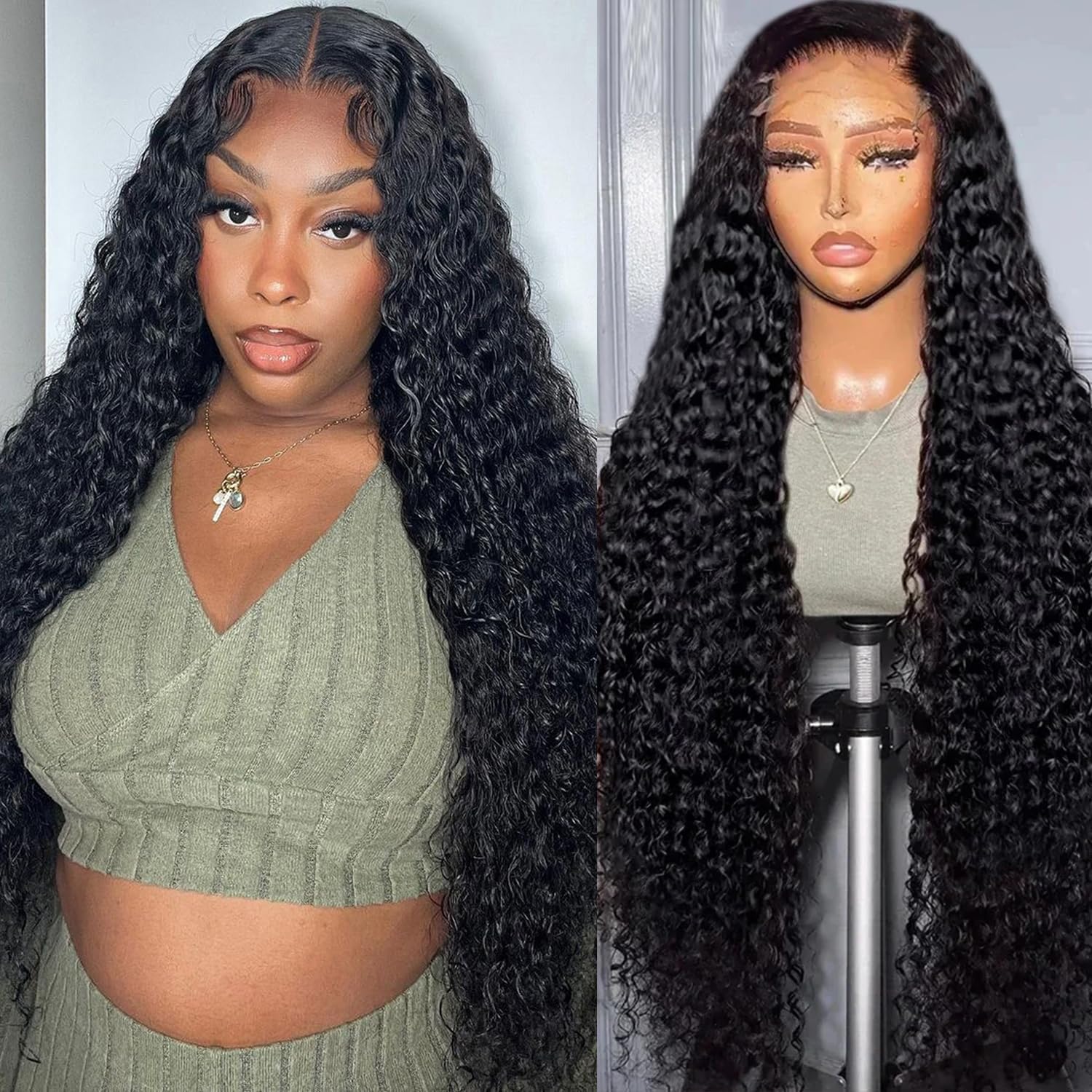 Lemoda 613 13x6 Lace Front Wig Human Hair 200% Density - View #8