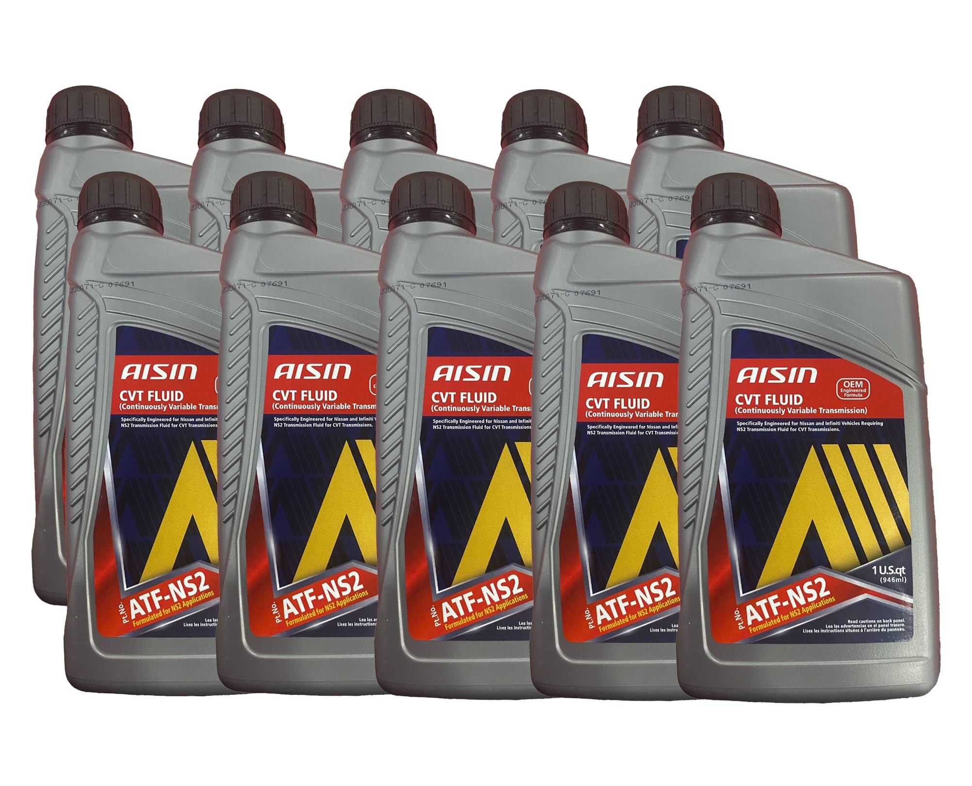 Aisin Continuously Variable Transmission NS-2 CVT Fluids Set 10 Quart For Nissan
