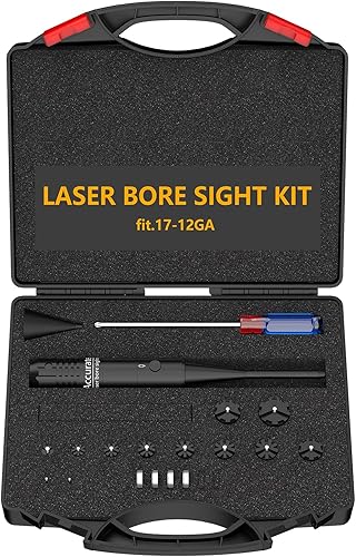 Kit de visión de perforación verderojo láser Boresighter con interruptor de botón para.17 a 12GA Calibre Rifles Pistola, mira láser roja
