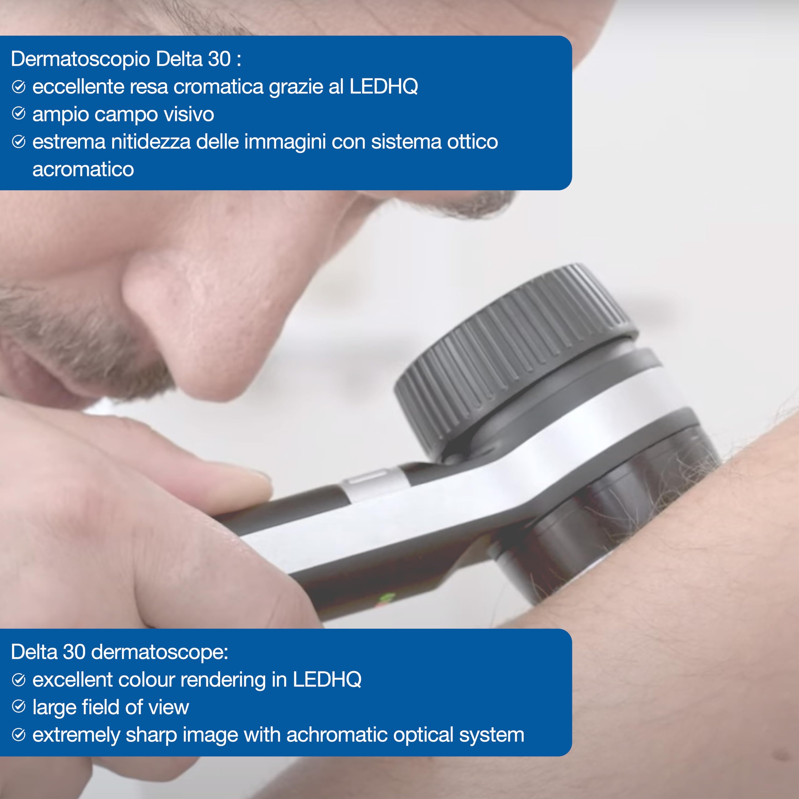 HEINE Dermatoscopio Delta 30 LEDHQ nero