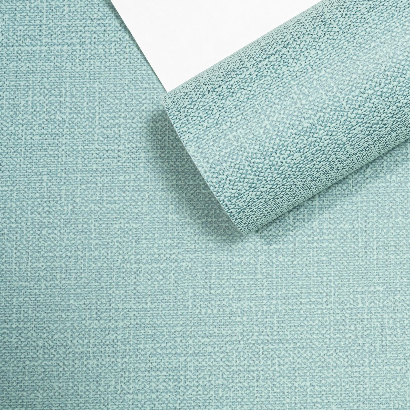Sophie Laurence Green Plain Wallpaper Linen Effect Textured Free Match Paste The Wall Hallway