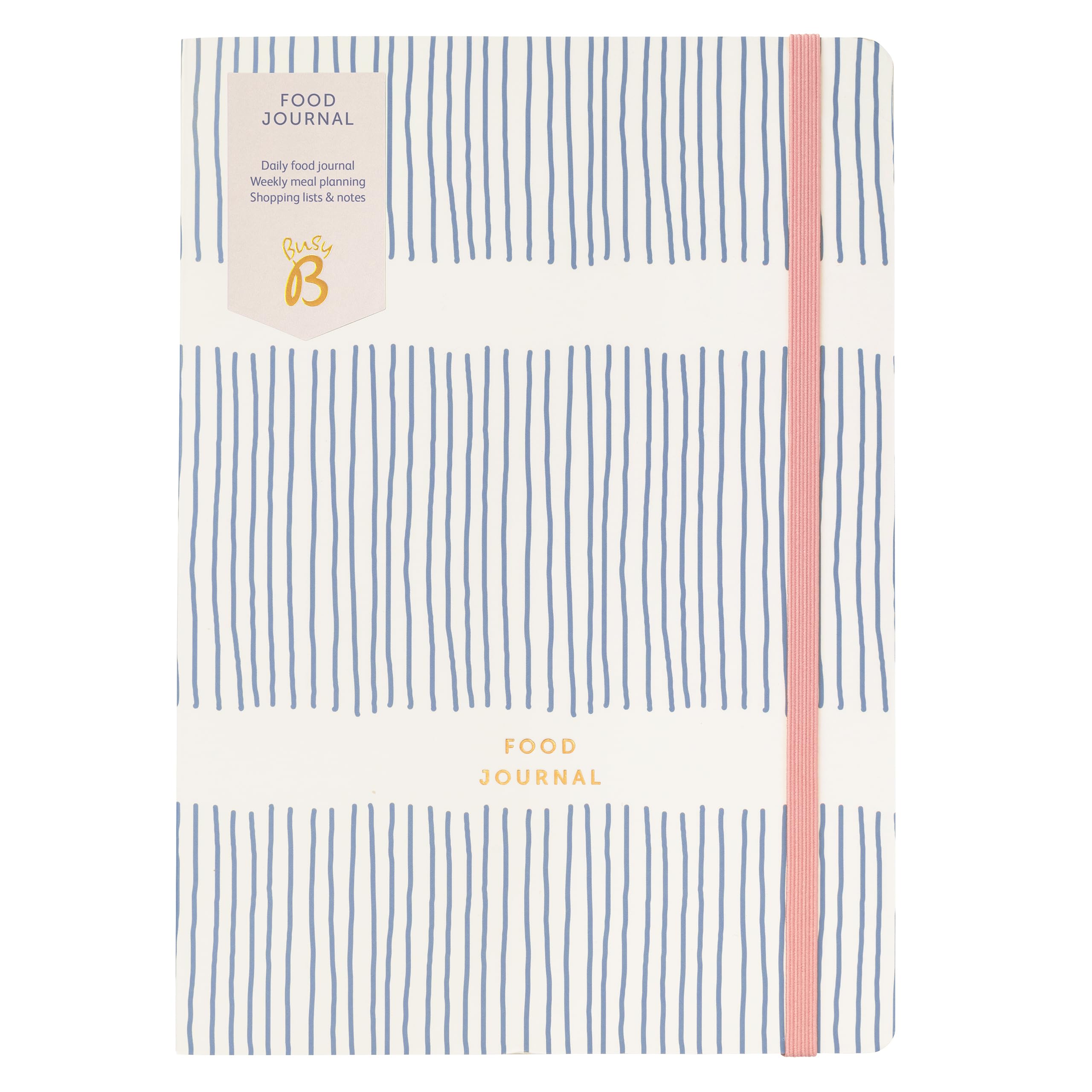 Busy B Food Journal - Stripe Cover
