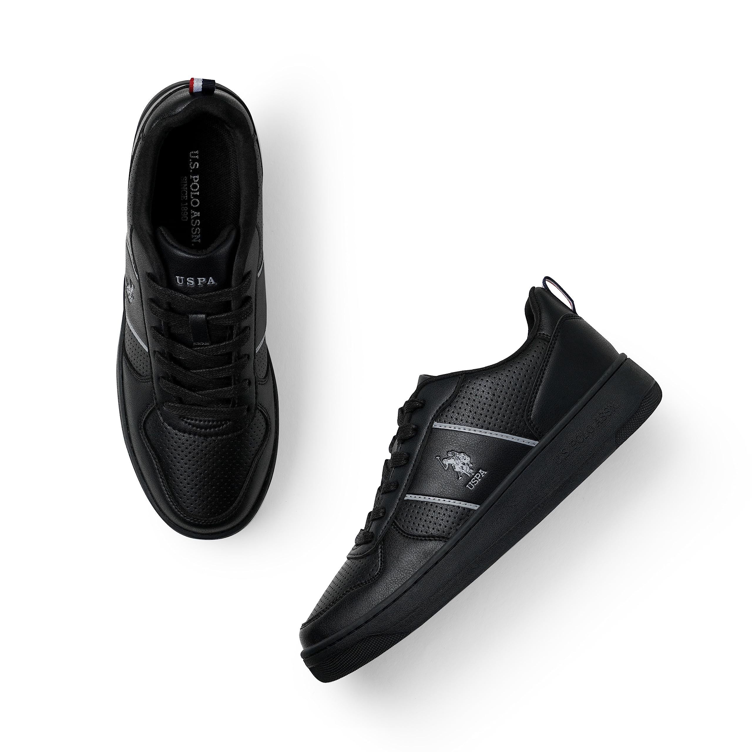U.S. Polo Assn. REGINO Mens Black Fashion Sneakers-(UK/8)(2FD23331Z01) (B0CCJC4WT8) Amazon Price History, Amazon Price Tracker