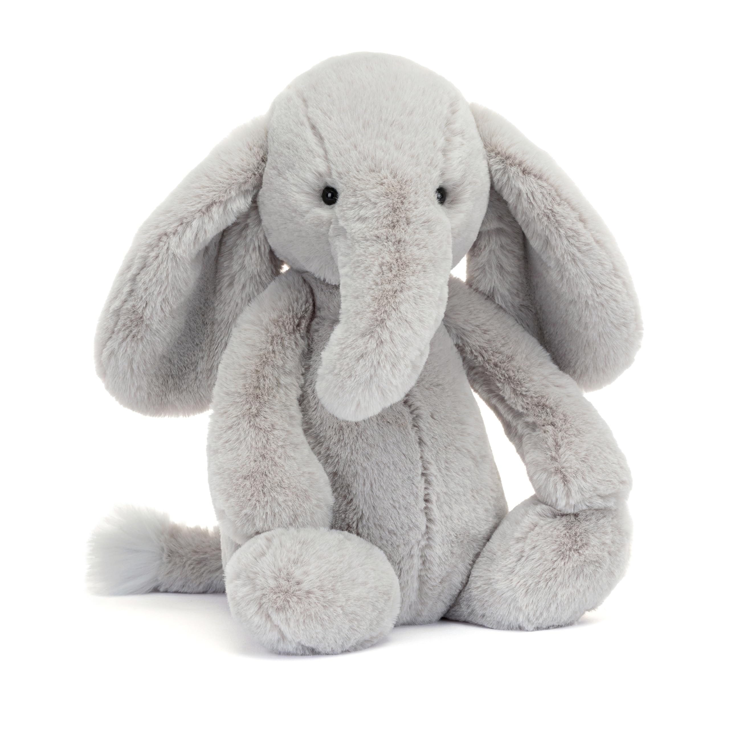 Jellycat BAS3ELE Bashful Luxe Elephant Thuddeus Medium Plush Soft Toy