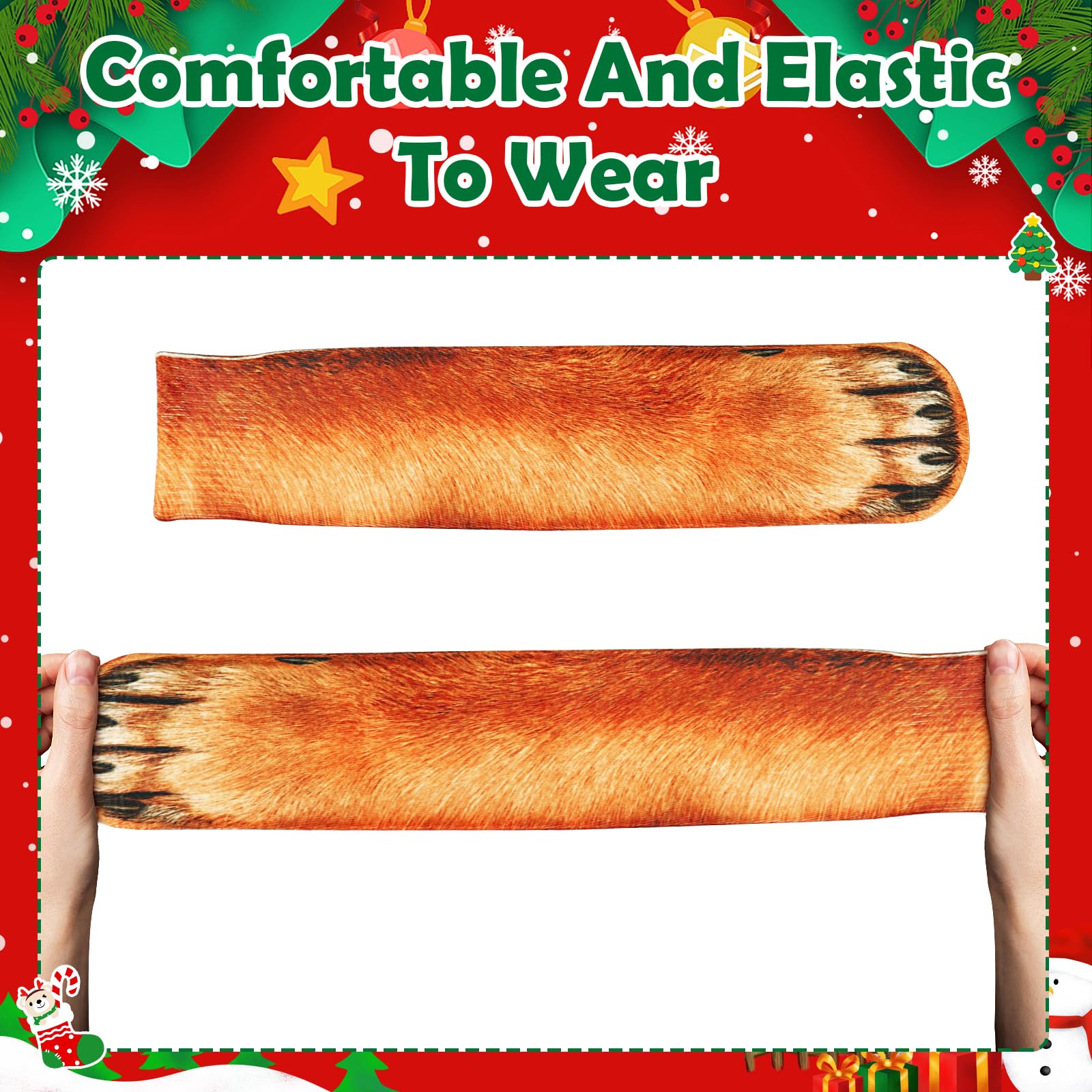 6 pares de calcetines de pata de animal: calcetines divertidos 3D de animales de Navidad, calcetines novedosos para adultos, mujeres, hombres, adolescentes, regalos de elefante blanco, Estilo