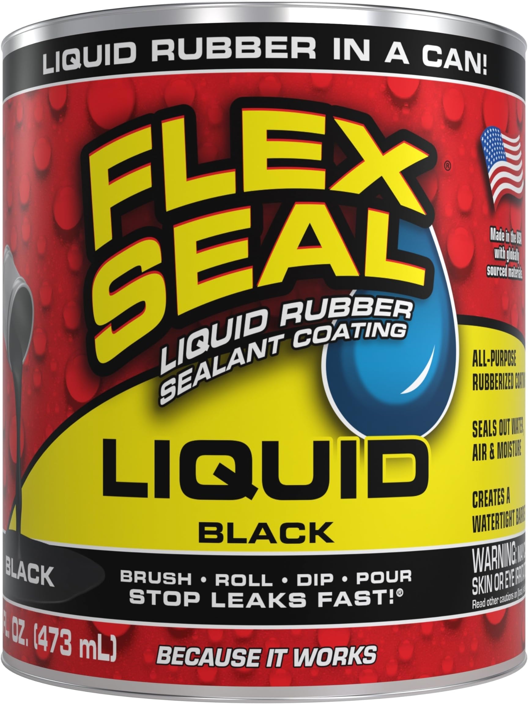 Flex Seal Liquid Large 16oz (Black)