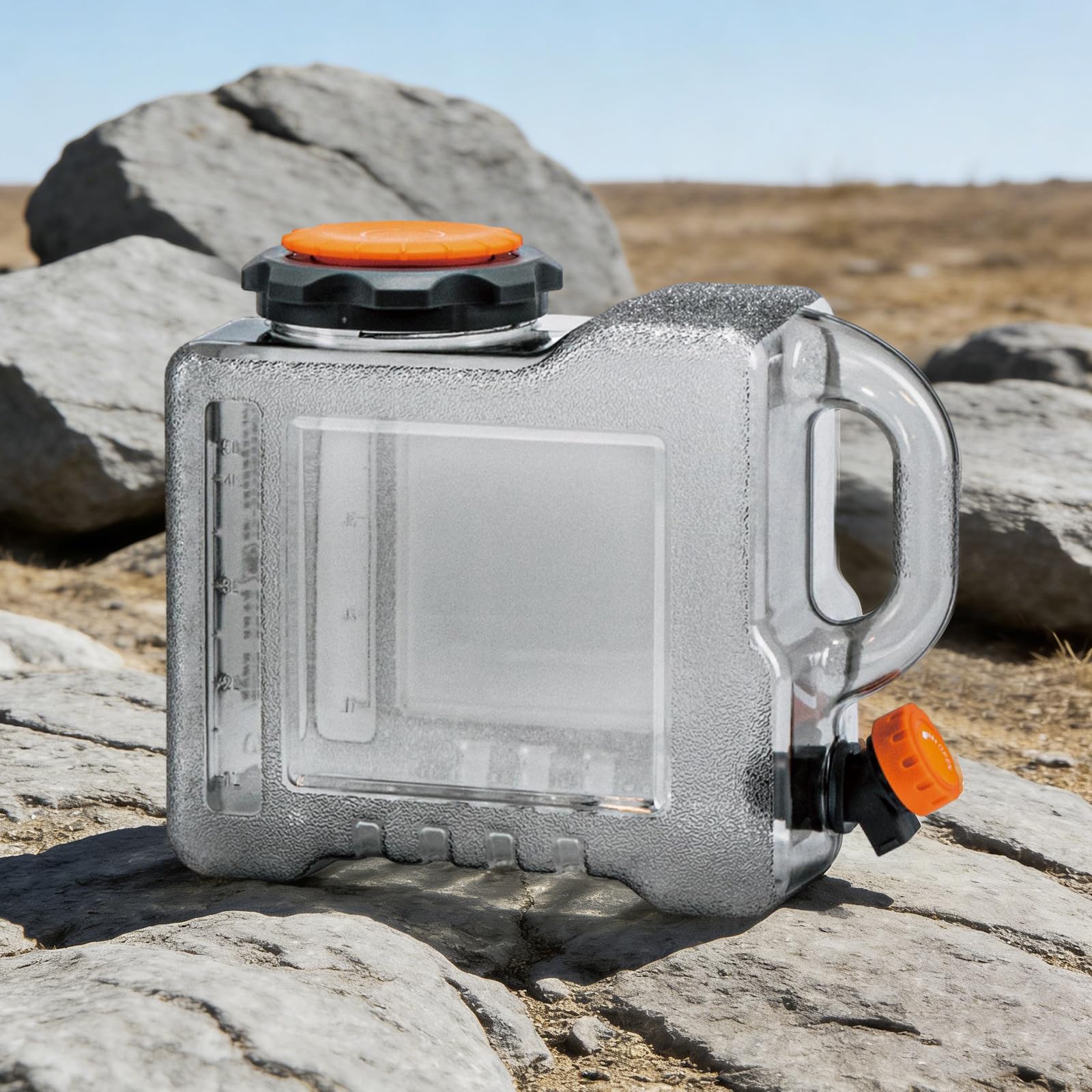 Contenitore D'acqua con Rubinetto e Manico, Resistenti a Perdite, Ideale per Campeggio, in Materiale Plastico di Alta Qualità Alimentare, Senza BPA, Serbatoio di Emergenza per Escursioni Viaggi Picnic