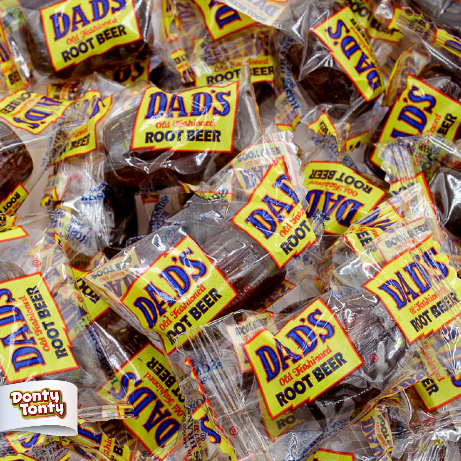 DAD'S ROOT BEER BARRELS Hard Candy 2 lb – Bulk Bag, Old Fashioned, Original Flavor, Individually Wrapped (100 Pieces)