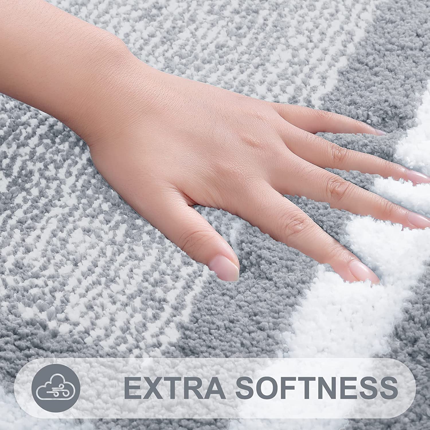 Homaxy Badmat set 2-delig antislip wasbaar badmat set pluizige hoogpolig badmat badmat set douchemat voor badkamer - 40 x 60 cm 50 x 80 cm (zwart Homaxy Badmat set 2-delig antislip wasbaar badmat set pluizige hoogpolig badmat badmat set douchemat voor badkamer - 40 x 60 cm 50 x 80 cm (zwart