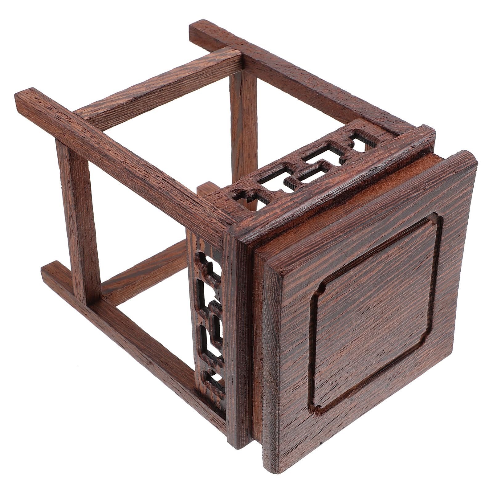 Support à plantes en bois antique CRAFTHROU pour pot de fleur