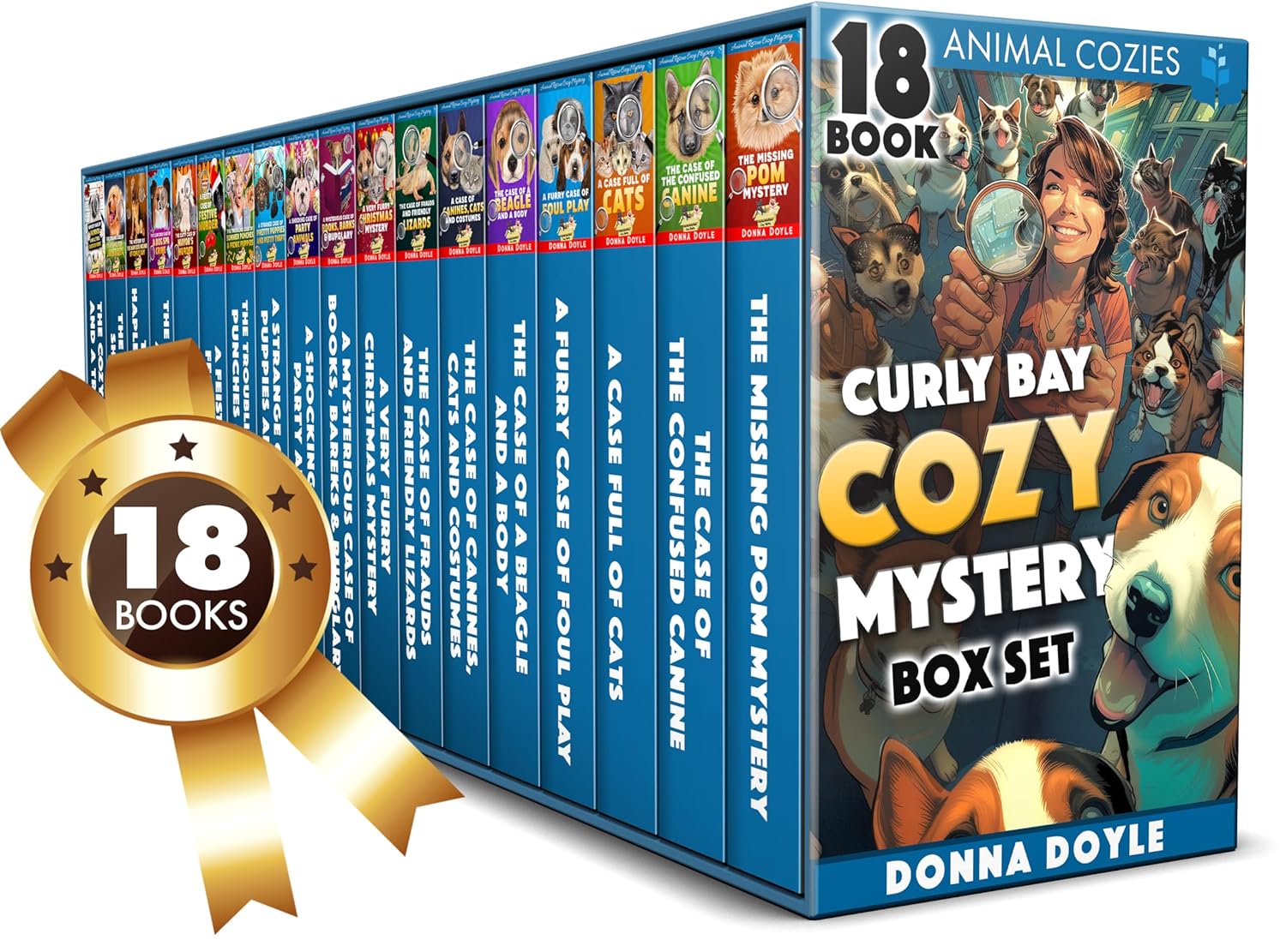 Curly Bay Cozy Mystery Boxset: 18 Book Box Set (Feelgood Cozy Mystery Collection)