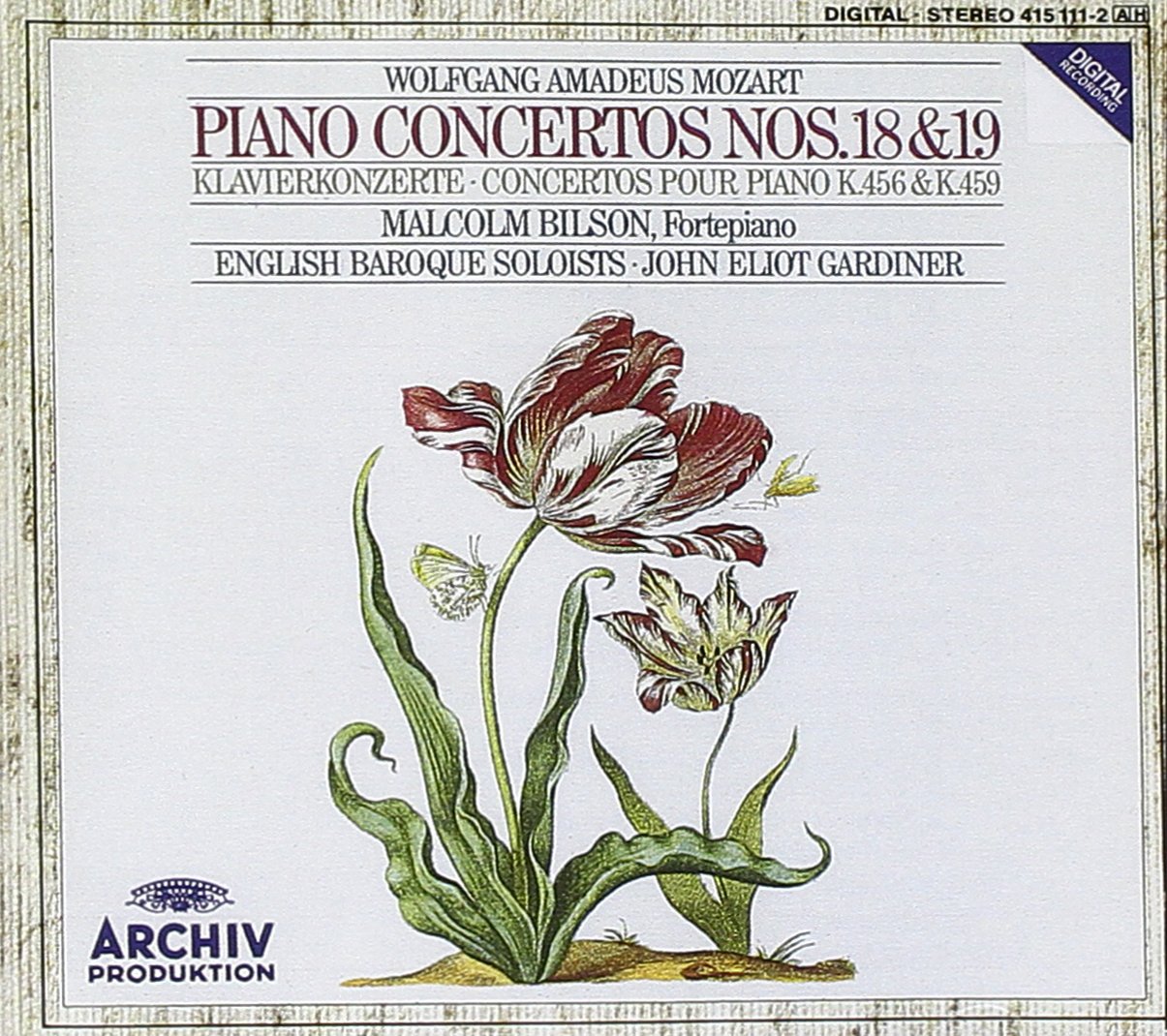 Mozart: Piano Concertos Nos 18 [Audio CD] English Baroque Soloists; Bilson, Malcolm; Gardine