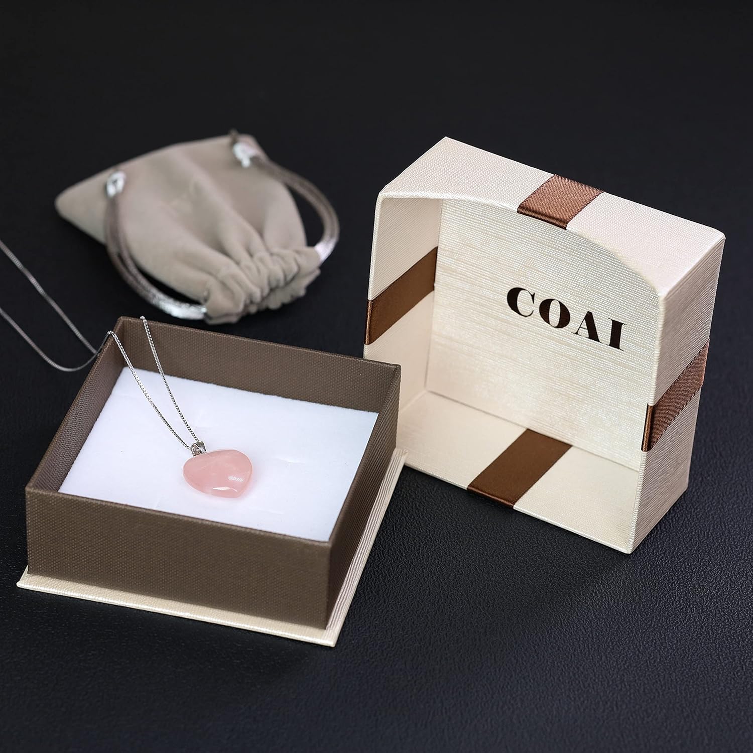 COAI Women's Love Heart Necklace 925 Sterling Silver Necklace for Women Crystal Necklace - Image 7