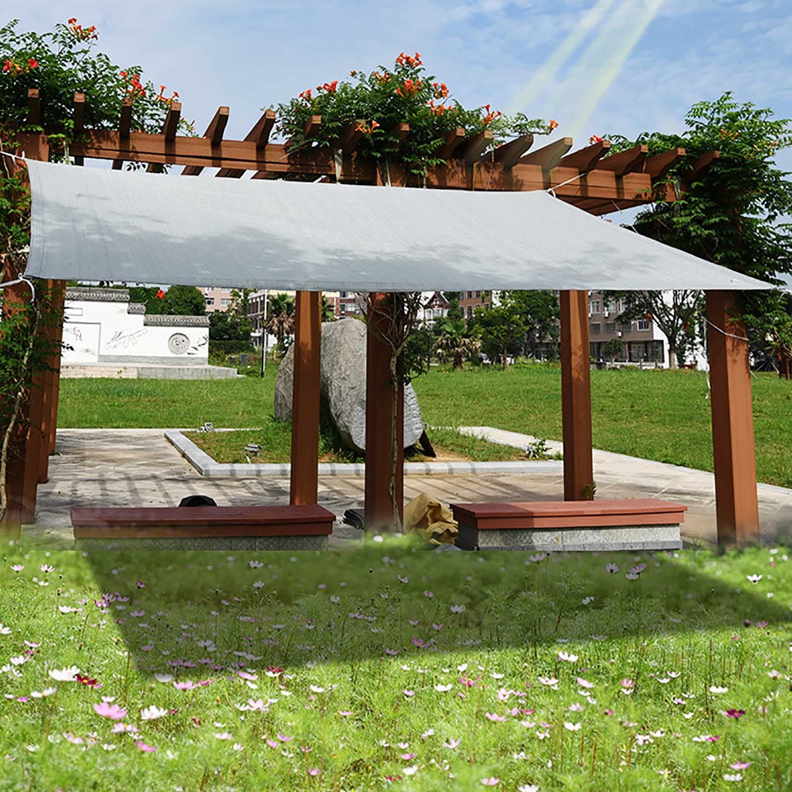 Telo Ombreggiante 40% 2x10m Con Occhielli - Rete Parasole UV Per Giardino, Serra E Parcheggio - Foto 4