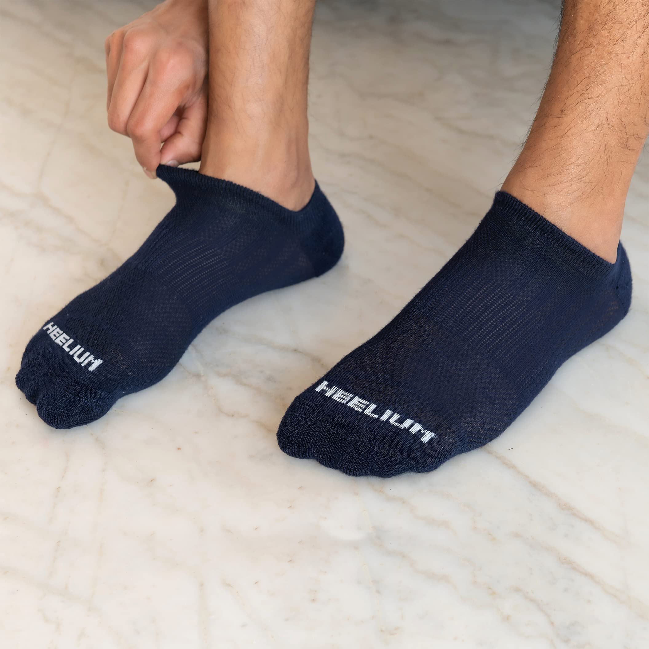 HEELIUM Bamboo Ankle Socks for Men & Women | Ultra-Soft, Odour-Free, Thin & Breathable | 3X Softer than Cotton | Sizes - M (UK 4-8) & L (UK 9-13) - Image 6 thumbnail