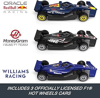 Amazon.com: Hot Wheels Toy Car Track Set, Formula 1 Grand