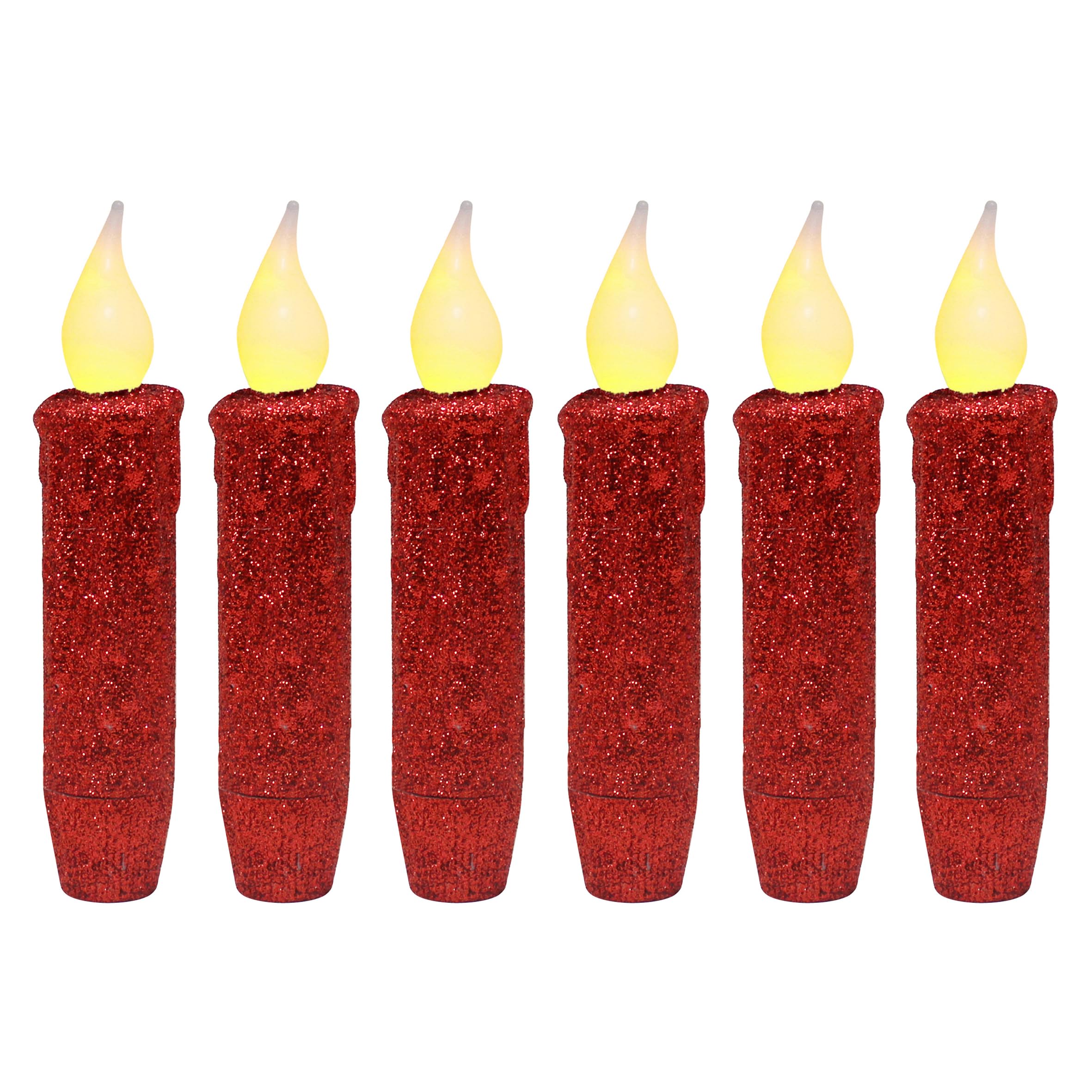 Eldnacele Candele senza fiamma in vetro verde di Halloween con timer remoto, 15.2 cm, set di 3 (motivo spettrale del castello del corvo del ragno
