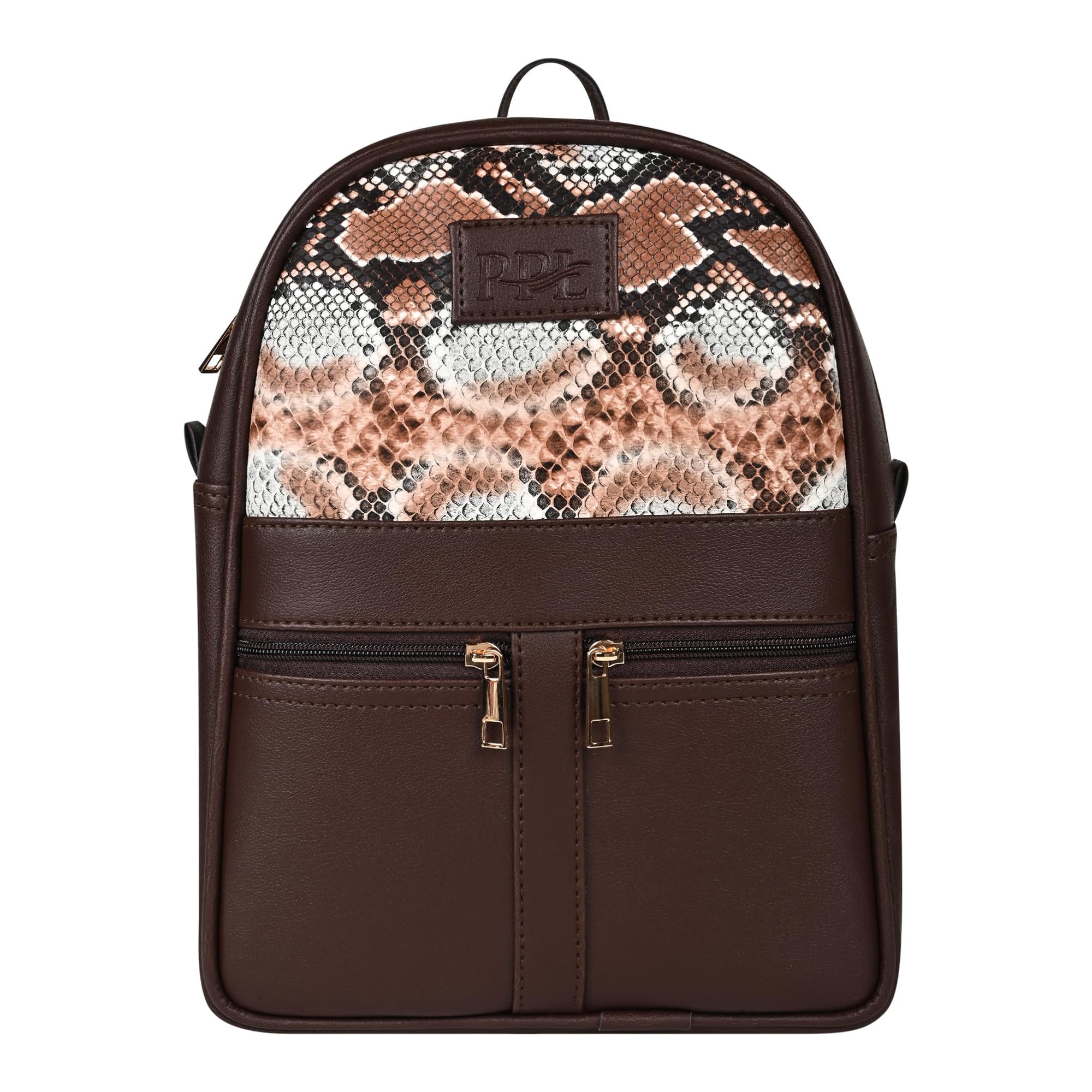 Pramadda Pure LuxuryStylish OLIVIYA Snake Print Small 12" Leather Backpack for women | Stylish Bag for Girls School College Office Travel | Daily Use Multipurpose Mini Bags.