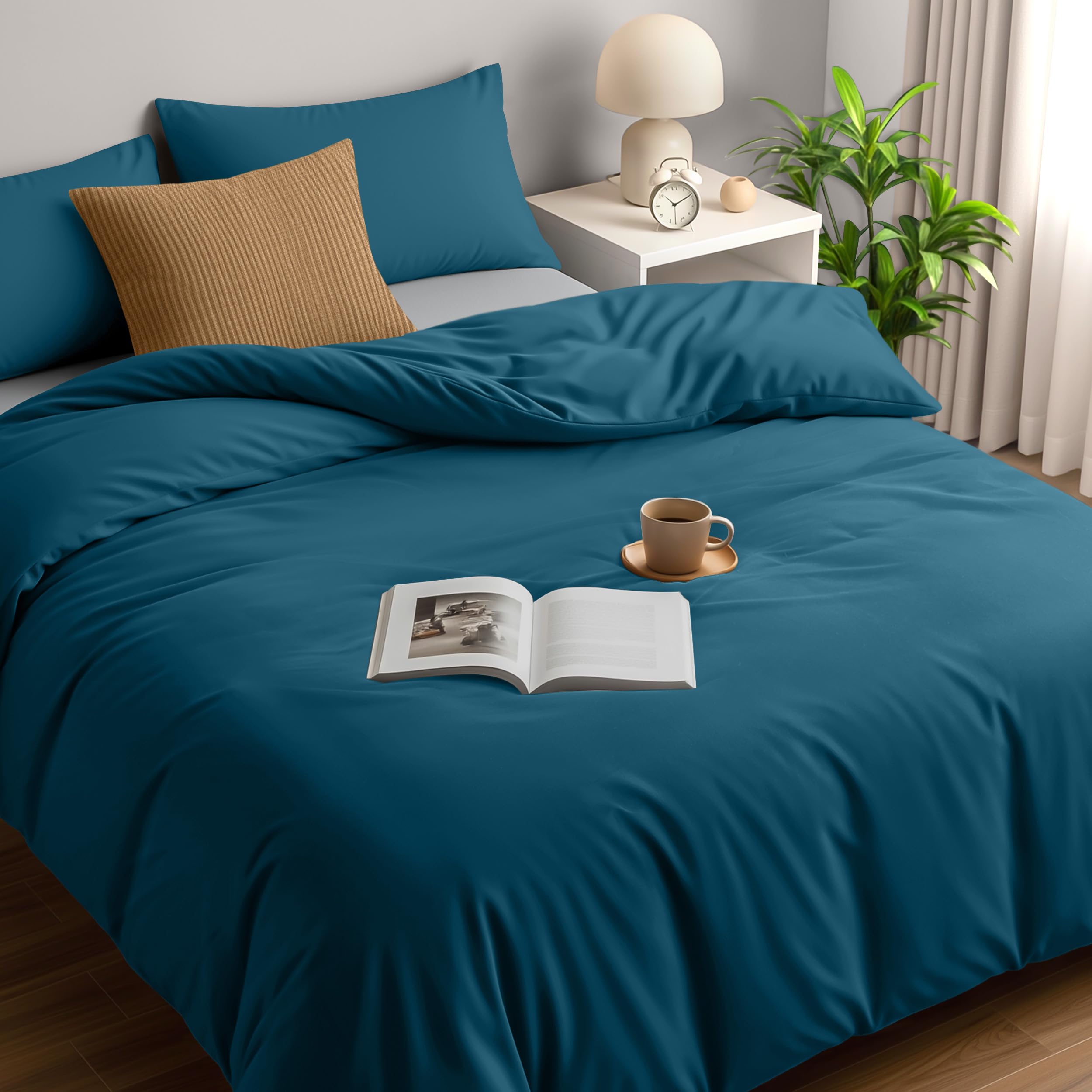 Utopia Bedding Duvet Cover Double - Soft Microfibre Polyester - Bedding Quilt Cover Set, with Pillow cases (Grey) — view 114