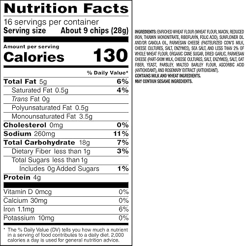 Miniatura 65 de Stacy's Chips de pita, multigrano, sin colores ni sabores artificiales, bolsa de 7.33 onzas
