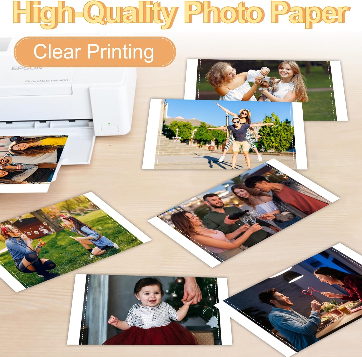 NineLeaf Compatible for Canon Selphy CP1500 CP1300 Ink and Paper RP-108IN RP108 2 Color Ink Cartridges and 108 Sheets 4x6 Glossy Photo Paper for Selphy CP1200 CP1000 CP910 CP810 Photo Printer