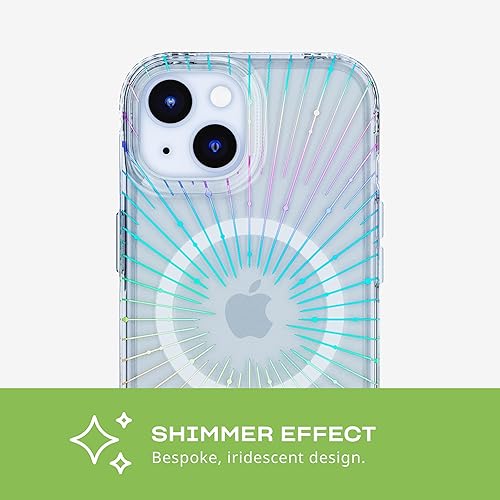 Miniatura 7 de Tech21 Evo Sparkle - Funda para iPhone 15, compatible con MagSafe, funda de protección contra impactos, transparente solar