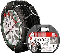 VIP RD9 - Metal Snow Chains RD9 mm, Size No. 90, Set of 2 with Gloves Included