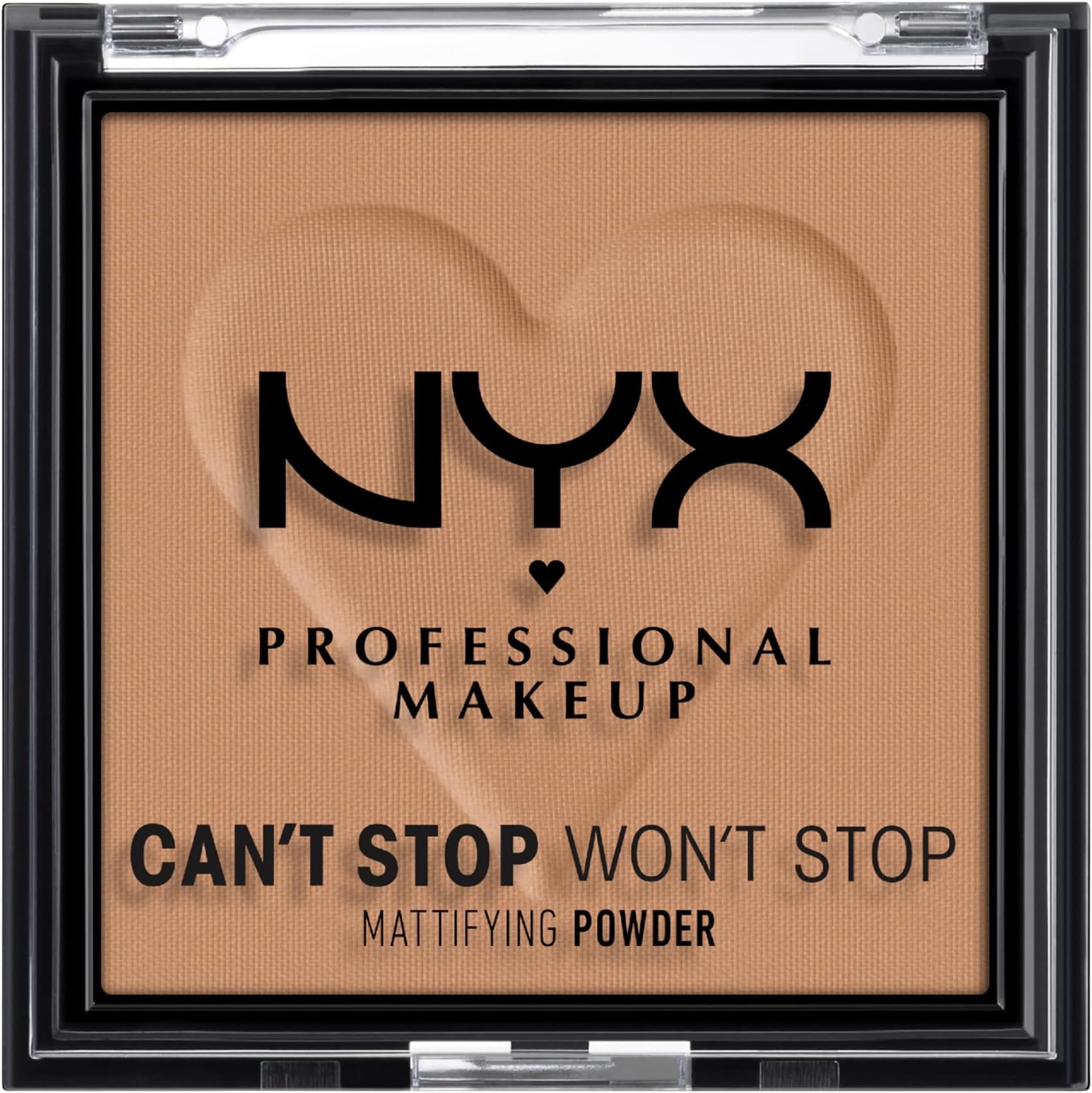 NYX Professional Makeup Can't Stop Won't Stop Mattifying Lightweight Powder, Instant Looking Ultra Matte Skin, Long Lasting Graphic & Eye Looks, Ultra Matte Finish - Shade Caramel
