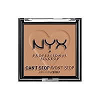 Vista 15 de NYX Professional Makeup Can't Stop Won't Stop - Polvo compacto matificante (claro)