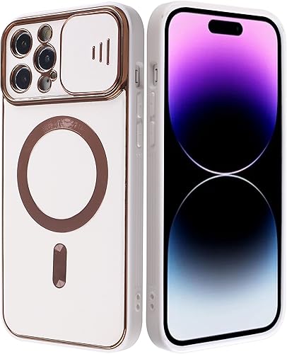 Miniatura 7 de Funda deslizante para cámara iPhone 13 Pro Max compatible con Magsafe Funda delgada a prueba de golpes y grado militar, resistente a los arañazos y