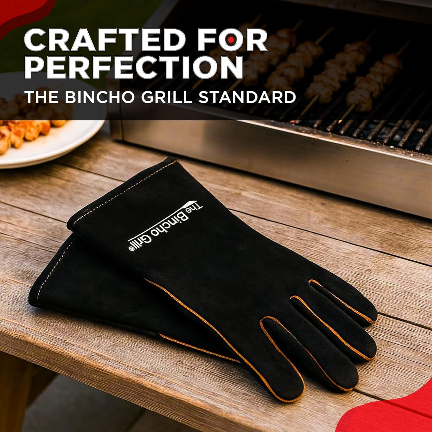 Fire Heat Resistant Gloves – 14 Inch 932°F Fireproof Leather Fireplace & BBQ Gloves for Grill, Oven, Wood Stove, Campfire, Welding (MIG/TIG), Furnace, Baking – Heavy-Duty Heat Protection, XL - Image 7