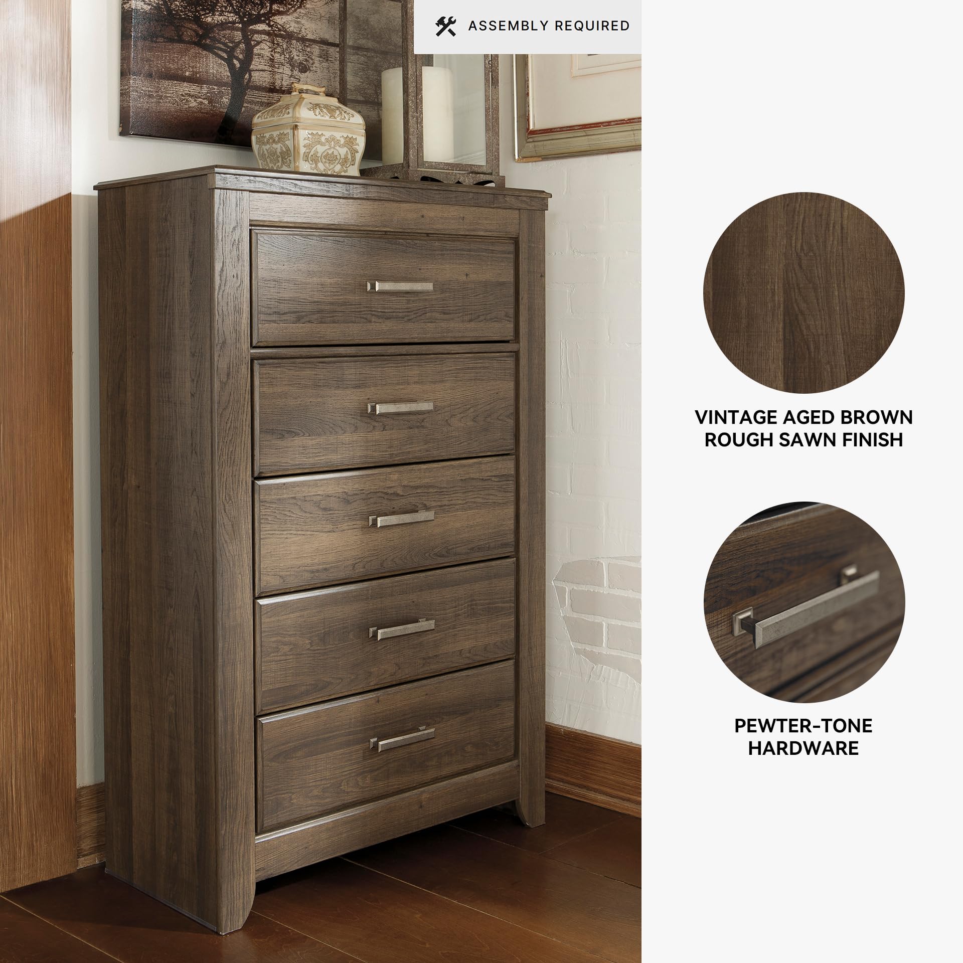 signature design by ashley juararo dresser Ashley Juararo Five Drawer Chest