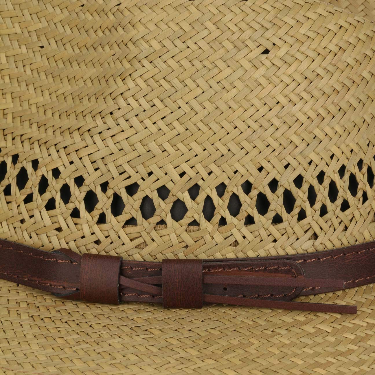 Lipodo Chapeau en Paille avec Bande de Cuir Femme/Homme - Made in Italy Traveller D'Ete Ete Printemps-ete