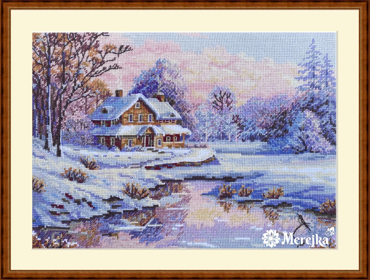 Merejka Counted Cross Stitch Kit The First Snow