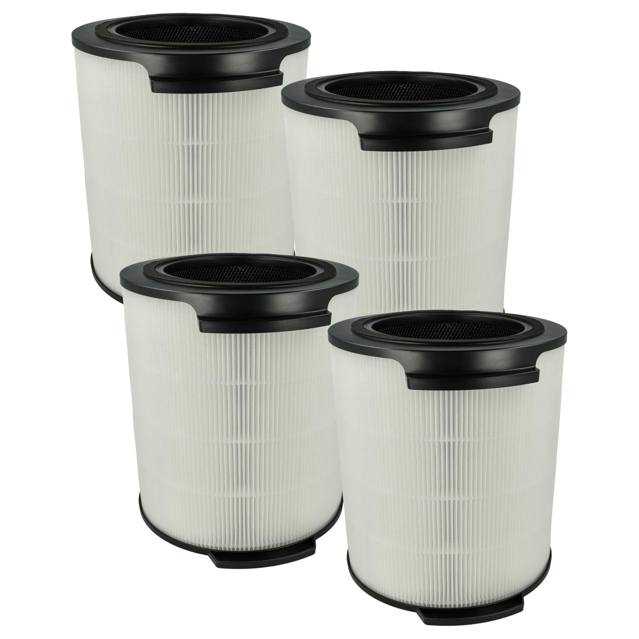vhbw 4 x filtr HEPA H13 zastępuje Philips FY1700/30 do oczyszczacza powietrza, wbudowany filtr z węglem aktywnym
