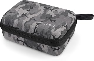 deleyCON Hard Case for GoPro Action Camera & Accessories - Durable, Dustproof, Shockproof Splashproof - for GoPro HERO 13, 12, 11, 10, 9 - Size M - Camouflage
