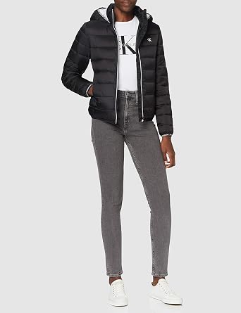 Calvin Klein Logo Binding LW Padded Puffer Giacca, CK Black, L Donna :  Amazon.it: Abbigliamento