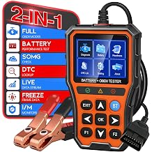 2-in-1 PRO OBD2 Scanner Diagnostic Tool,Car Code Reader with Battery Tester