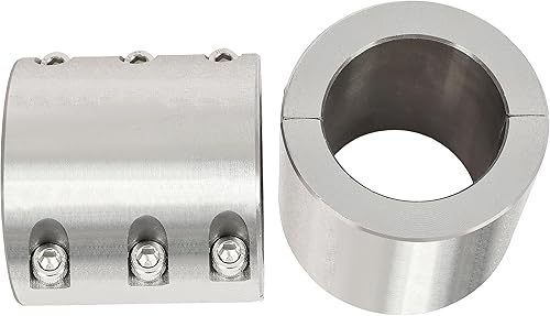 Miniatura 4 de HECASA Abrazaderas de tubo de cuello dividido de 2 pulgadas compatibles con conector de barra antivuelco UTV, abrazaderas de tubo soldables, 2 piezas