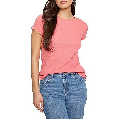 NIC+ZOE Lace Knit T shirt Women