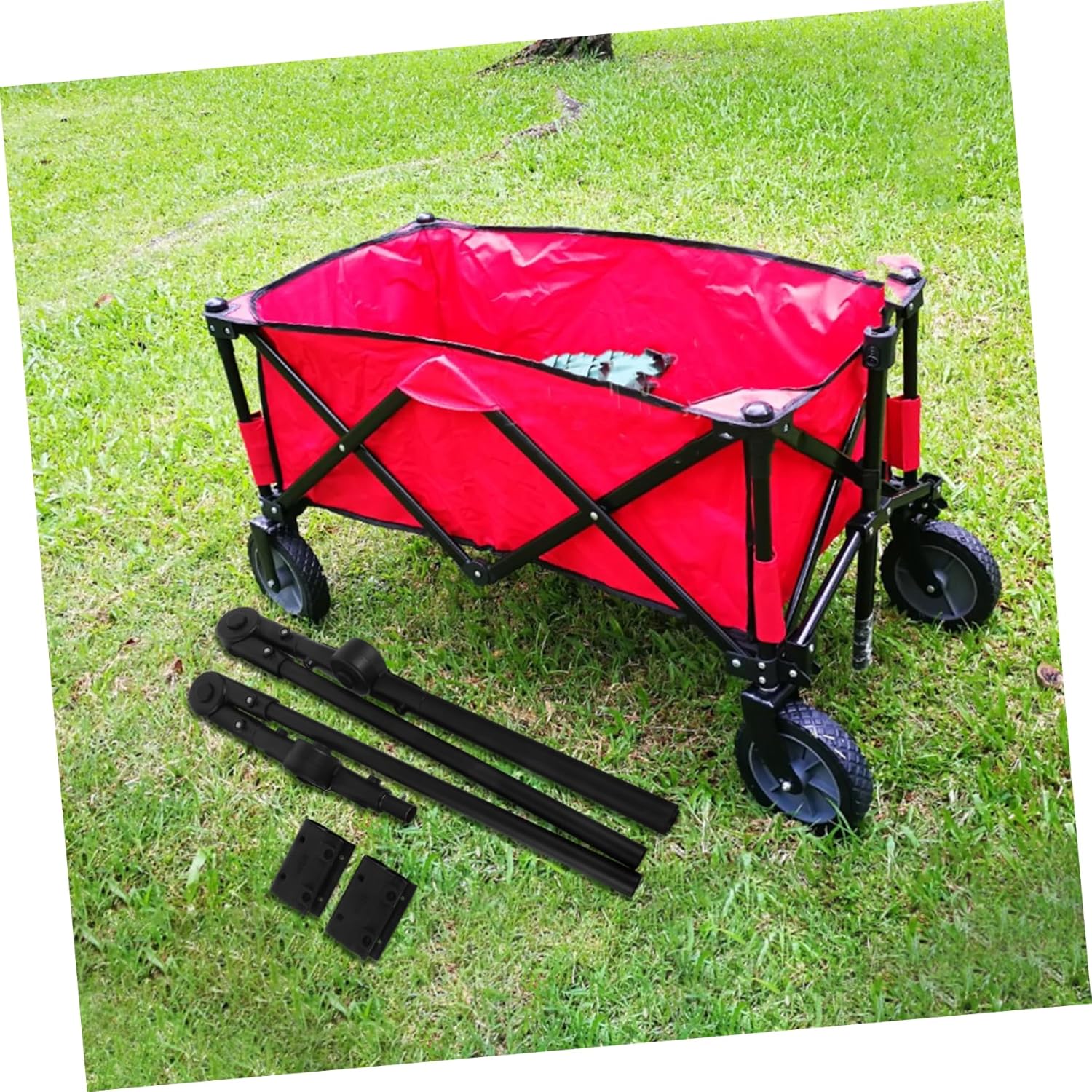 VICASKY 1set Ergonomic Camping Cart Handle Replacement for Trolley Push Handle Accessory for Outdoor Activities and Picnics Easy to Install