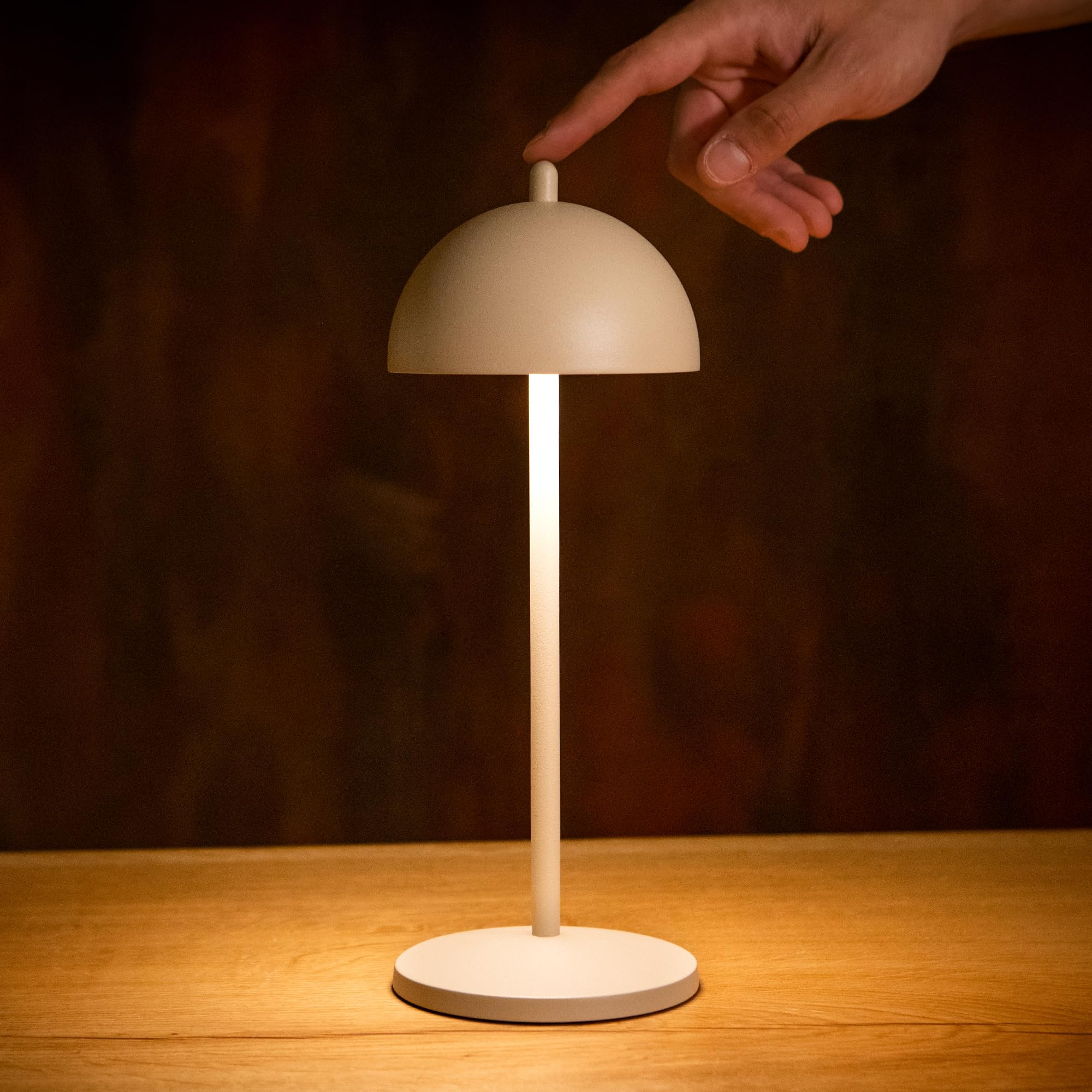 Lampada Da Tavolo Ricaricabile Senza Fili - Touch Dimmerabile, IP54, 4000mAh - Foto 10