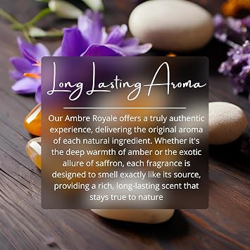 ARABIAN PERFUMES & OILS Ambre Royale Perfume Oil - Warm Sweet Earthy Fragrance Oil for Men and Women - Travel Size Perfume 0.10 Fl. Oz.